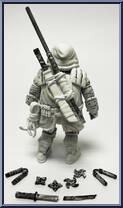 Last Ronin (Black and White) from Teenage Mutant Ninja Turtles - Classic Collection - Exclusives manufactured by Playmates [Loose]