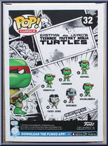 Leonardo (Black & White) (Chase) from Teenage Mutant Ninja Turtles - Eastman and Laird's Pop! manufactured by Funko [Back]