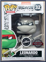 Leonardo (Black & White) (Chase) from Teenage Mutant Ninja Turtles - Eastman and Laird's Pop! manufactured by Funko [Front]