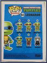 Leonardo (Gray) from Teenage Mutant Ninja Turtles - Pop! Vinyl Figures manufactured by Funko [Back]