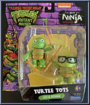 Turtle Tots - Leo & Donnie from Teenage Mutant Ninja Turtles - Mutant Mayhem - Basic Series manufactured by Playmates [Front]