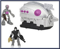 Kraang Dome (Kraang & Casey Jones) from Teenage Mutant Ninja Turtles - Nickelodeon - Micro Mutants manufactured by Playmates [Loose]
