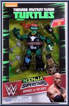 Raphael as The Rock from Teenage Mutant Ninja Turtles - Nickelodeon - WWE manufactured by Playmates [Front]