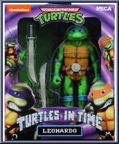 Leonardo from Teenage Mutant Ninja Turtles - Turtles in Time - Basic Series manufactured by Neca [Front]
