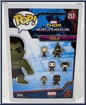 Hulk (Casual) from Thor - Thor Ragnarok Pop! manufactured by Funko [Back]