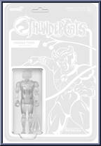 Tygra (Invisible / Clear Variant) from ThunderCats - ReAction Figures manufactured by Super7 [Front]