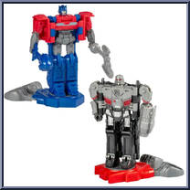 Optimus Prime / Megatron from Transfomers One - Robot Battlers manufactured by Hasbro [Loose]