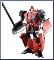 Sideswipe & Stepper from Transformers - Adventure Series - Wave  8 manufactured by Takara [Loose]