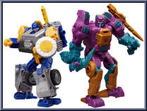 Carnivac vs Fisitron from Transformers - Age of the Primes - Wreck 'N Doom Collection manufactured by Hasbro [Loose]