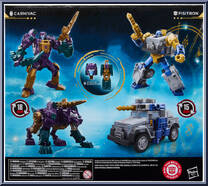 Carnivac vs Fisitron from Transformers - Age of the Primes - Wreck 'N Doom Collection manufactured by Hasbro [Back]