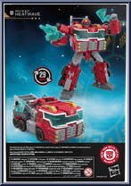 Heatwave from Transformers - Age of the Primes - Voyager Class manufactured by Hasbro [Back]