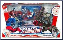 Optimus Prime / Megatron from Transformers - Animated - Entertainment Packs manufactured by Hasbro [Front]