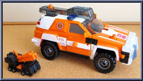 Powerlinx Red Alert with Powerlinx Longarm from Transformers - Armada - Maxcon Assortment manufactured by Hasbro [Loose]