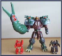 Predacon with Sideburn and Skidz from Transformers - Armada - Maxcon Assortment manufactured by Hasbro [Loose]