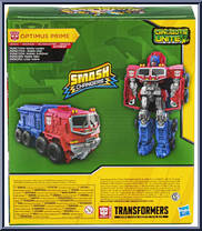 Optimus Prime from Transformers - Bumblebee Cyberverse Adventures - Smash Changers manufactured by Hasbro [Back]