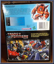 Inferno from Transformers - Commemorative - Series  5 manufactured by Hasbro [Back]