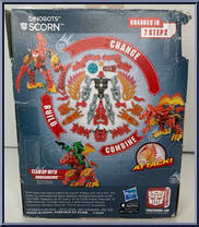 Scorn from Transformers - Construct-Bots - Scout manufactured by Hasbro [Back]