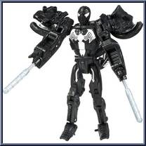 Spider-Man (Black Costume) from Transformers - Crossovers - Wave 2 manufactured by Hasbro [Loose]