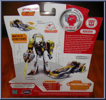Brakedown from Transformers - Cybertron - Scout Class manufactured by Hasbro [Back]
