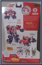 Optimus Prime (Primus Unleashed) from Transformers - Cybertron - Deluxe Class manufactured by Hasbro [Back]