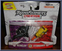Razorclaw vs Steamhammer from Transformers - Cybertron - Mini-Cons manufactured by Hasbro [Front]