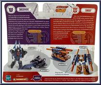 Shockwave vs Tankor from Transformers - Cybertron - Mini-Cons manufactured by Hasbro [Back]