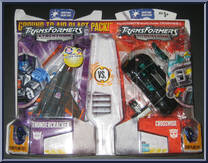 Thundercracker vs. Crosswise from Transformers - Cybertron - Deluxe Class manufactured by Hasbro [Front]
