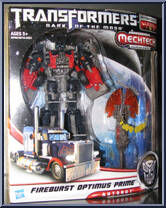Optimus Prime Fireburst from Transformers - Dark of the Moon - Mechtech Voyager manufactured by Hasbro [Front]
