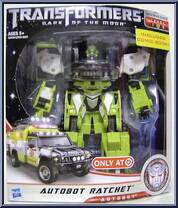 Ratchet from Transformers - Dark of the Moon - Mechtech Voyager manufactured by Hasbro [Front]