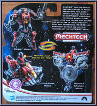 Reverb from Transformers - Dark of the Moon - Mechtech Human Alliance manufactured by Hasbro [Back]