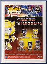 Bumblebee from Transformers - Pop! Vinyl Figures manufactured by Funko [Back]