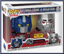 Optimus Prime / Megatron (Metallic) from Transformers - 40 Years Pop! manufactured by Funko [Front]