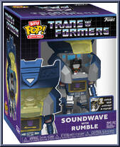 Soundwave with Rumble from Transformers - Bitty Bot! manufactured by Funko [Front]