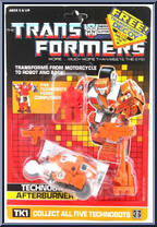 Afterburner from Transformers - Generation 1 - Series 4 manufactured by Hasbro [Front]