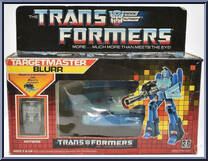 Blurr (Targetmaster) from Transformers - Generation 1 - Series 4 manufactured by Hasbro [Front]