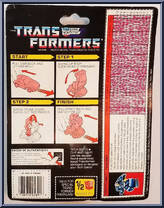 Freeway from Transformers - Generation 1 - Series 4 manufactured by Hasbro [Back]