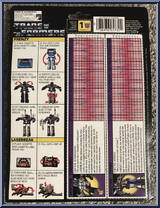 Frenzy / Laserbeak from Transformers - Generation 1 - Series 1 manufactured by Hasbro [Back]