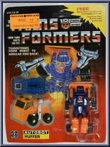Huffer from Transformers - Generation 1 - Series 1 manufactured by Hasbro [Front]
