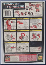 Nosecone from Transformers - Generation 1 - Series 4 manufactured by Hasbro [Back]