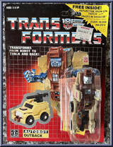 Outback from Transformers - Generation 1 - Series 3 manufactured by Hasbro [Front]