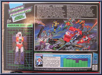 Starscream (Action Masters) from Transformers - Generation 1 - Series 7 manufactured by Hasbro [Back]