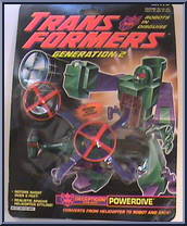 Powerdive from Transformers - Generation 2 - Series 2 manufactured by Hasbro [Front]