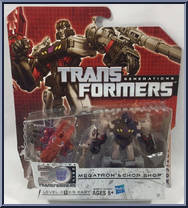 Megatron & Chop Shop from Transformers - Generations - Thrilling 30 - Legends Class manufactured by Hasbro [Front]