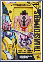 Heroic Maximal Dinobot from Transformers - Legacy - Buzzworthy & Bumblebee - Voyager Class manufactured by Hasbro [Front]