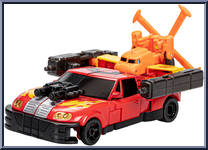 Powerlinx Hot Shot / Jolt (Armada Universe) (Pulse Con) from Transformers - Legacy - Evolution - Voyager Class manufactured by Hasbro [Loose]