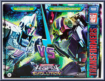 Ascenticon Kaskade vs Senate Guard Autobot Javelin from Transformers - Legacy - Evolution - Deluxe Class manufactured by Hasbro [Front]