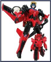 Targetmaster Windblade (with Pointech) from Transformers - Legends - Wave 26 manufactured by Takara [Loose]