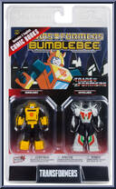 Bumblebee / Wheeljack from Transformers - Page Punchers manufactured by McFarlane [Front]