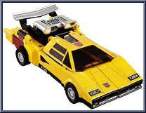 Sunstreaker from Transformers - Missing Link - Basic Series manufactured by Takara [Loose]