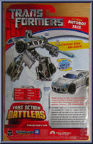 Jazz (Ion Blast) from Transformers - Movie - Fast Action Battlers manufactured by Hasbro [Back]